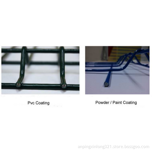 Green yellow blue 3d curved wire mesh fence curved fence mesh panel